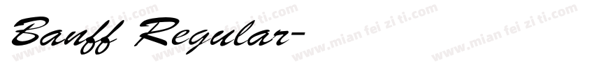 Banff Regular字体转换